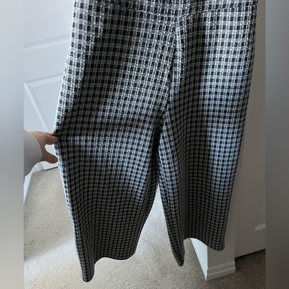 Zara | Textured Plaid Tank Wide Leg Jumpsuit | Size Medium - Picture 6 of 7